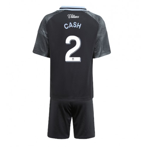 Stroje piłkarskie Aston Villa Matty Cash #2 Koszulka Wyjazdowej dla dzieci 2025-26 Krótki Rękaw (+ szorty)
